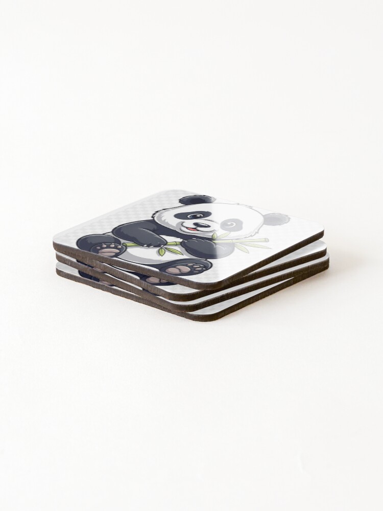 Thumbnail 4 of 5, Coasters (Set of 4), Kutty panda designed and sold by RKPnetwork.