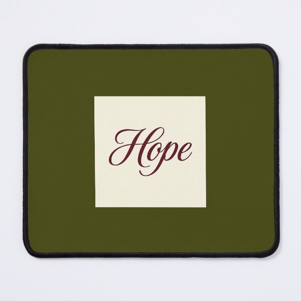 Item preview, Hope – Minimalist Christmas Script in Deep Burgundy designed and sold by Novel Works Studio.