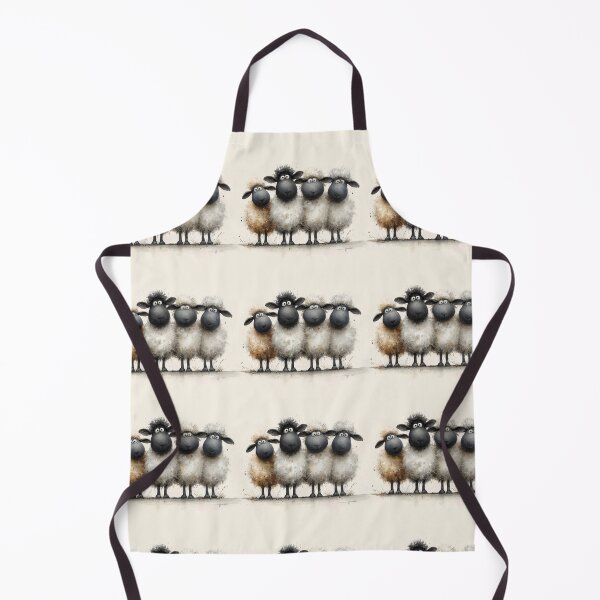 Item preview, Gorgeous Valaise Blacknose Sheep ' A Little Line of Sheep’ BY SHiRLeY MacARTHuR designed and sold by Shirley MacArthur Art.