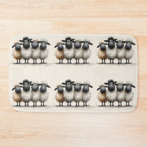 Item preview, Gorgeous Valaise Blacknose Sheep ' A Little Line of Sheep’ BY SHiRLeY MacARTHuR designed and sold by Shirley MacArthur Art.
