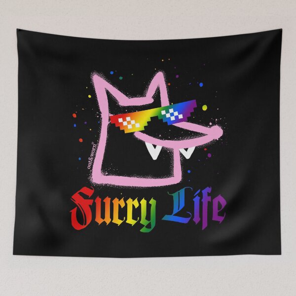 Artikelvorschau, Furry Life Nr. 2 Wolf - Furry Design entworfen und verkauft von outandworn.
