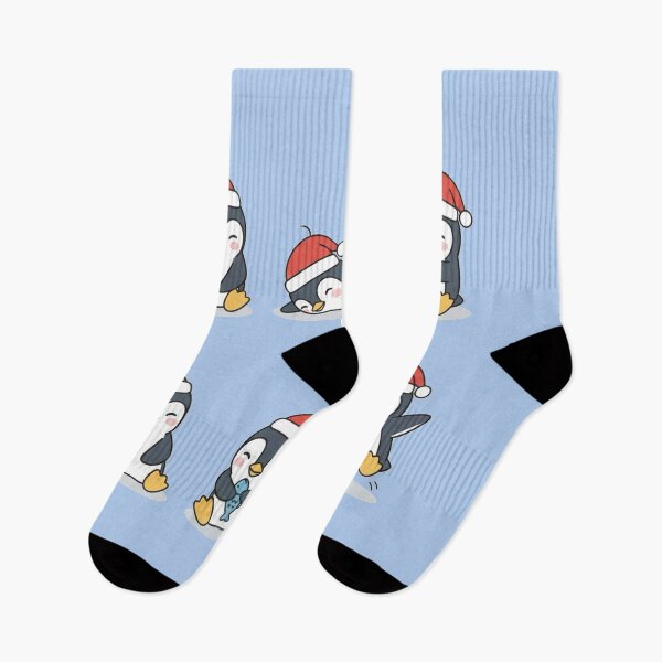 Item preview, Cute Christmas Penguin Set – Adorable Holiday Cartoon Penguins designed and sold by Tidarat-27.