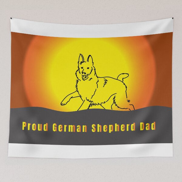 Item preview, Proud To Be A German Shepherd Dad – Dog Lover Quote Design designed and sold by PixelWaveBD.
