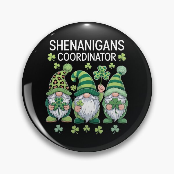Item preview, St Patricks Day Lucky Shamrock Shenanigans Gnomes designed and sold by StephenDDArt.