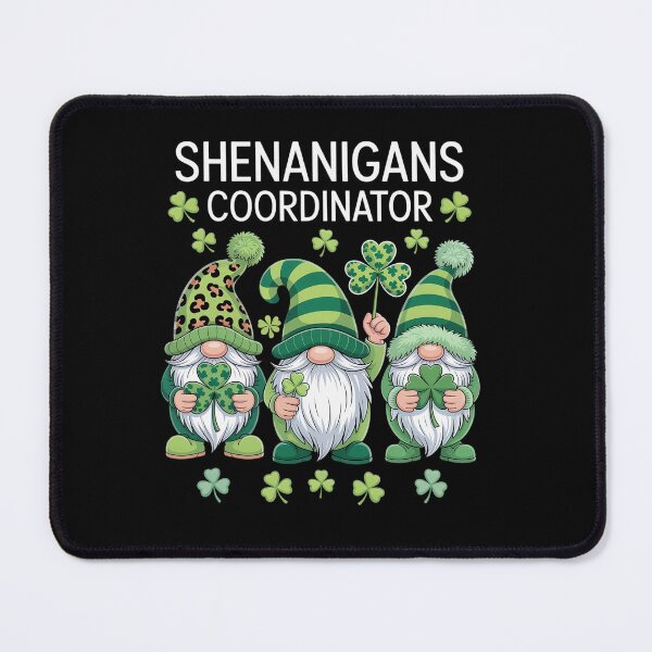 Item preview, St Patricks Day Lucky Shamrock Shenanigans Gnomes designed and sold by StephenDDArt.