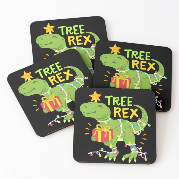 Item preview, Tree Rex: Funny Christmas Dinosaur Lights designed and sold by ChaaiTee.