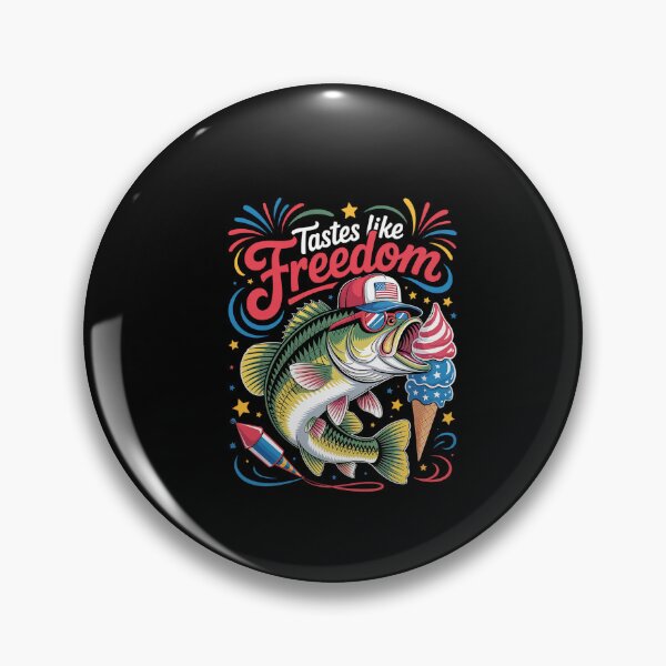 Item preview, Tastes Like Freedom Bass Fishing 4Th Of July  designed and sold by MeowtivationP.