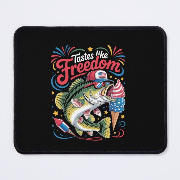 Item preview, Tastes Like Freedom Bass Fishing 4Th Of July designed and sold by MeowtivationP.