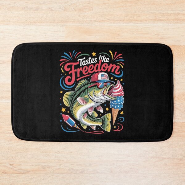 Item preview, Tastes Like Freedom Bass Fishing 4Th Of July  designed and sold by MeowtivationP.