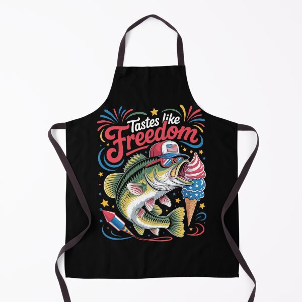 Item preview, Tastes Like Freedom Bass Fishing 4Th Of July designed and sold by MeowtivationP.