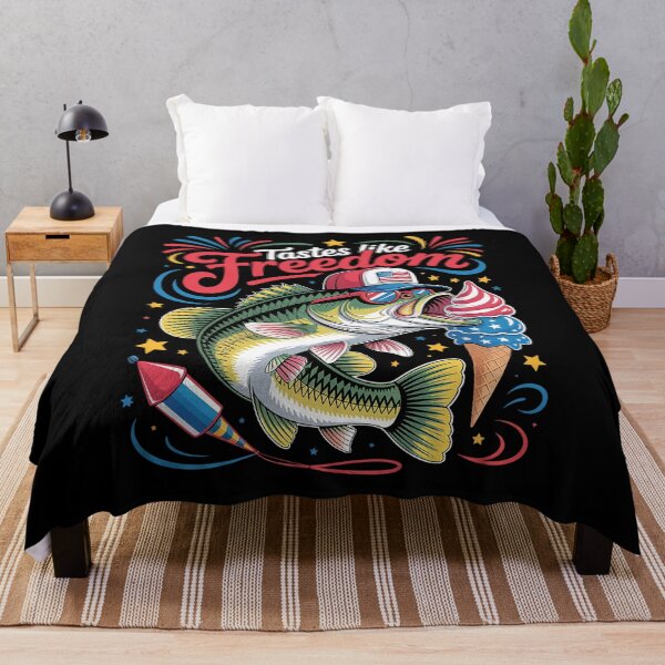 Item preview, Tastes Like Freedom Bass Fishing 4Th Of July  designed and sold by MeowtivationP.