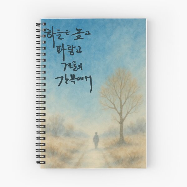 Item preview, Where the sky rises high and blue, at the quiet threshold of winter designed and sold by K-Brush.