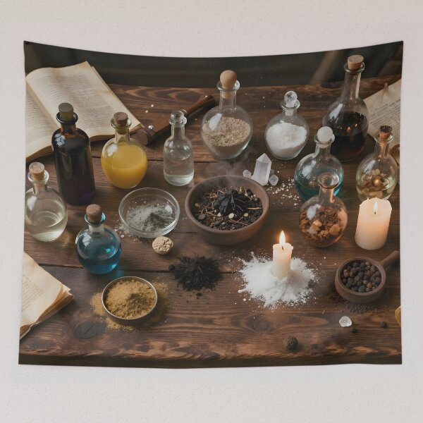 Item preview, Wizard Alchemist Table designed and sold by SynthStitch.
