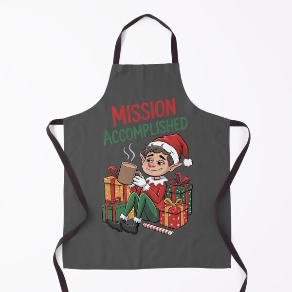 Item preview, Mission Accomplished Christmas Elf - Fun Christmas Design with Elf and Gifts designed and sold by charlypicazo.