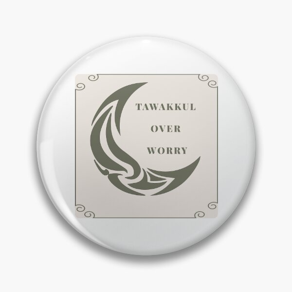 Item preview, Tawakkul Over Worry – Muslim Reminder Design designed and sold by PixelWaveBD.