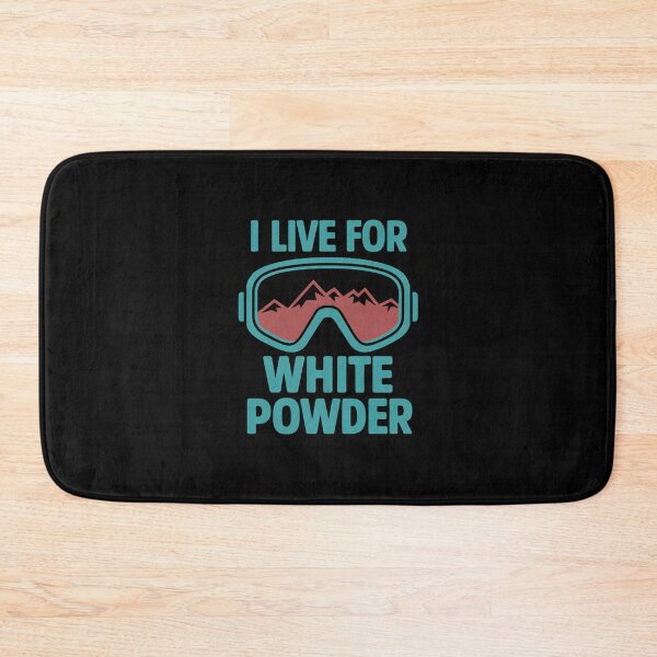 Item preview, I Live for White Powder Funny Snowboarding designed and sold by DemureArtsy.