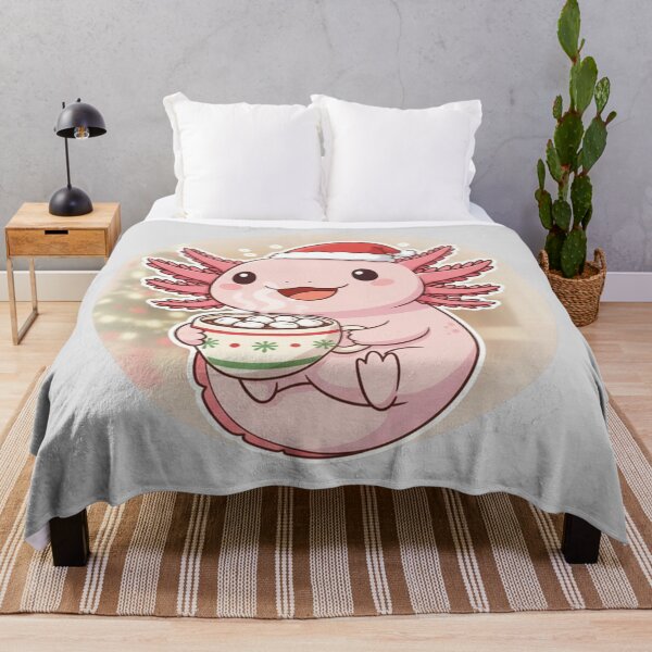 Item preview, Hot Cocoa Axolotl – Cozy Christmas Kawaii Design designed and sold by Axolotl-Lovver.