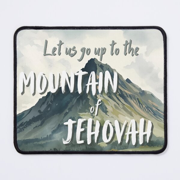 Item preview, Scripture Quote "Mountain of Jehovah" designed and sold by Picket Fence Prints.