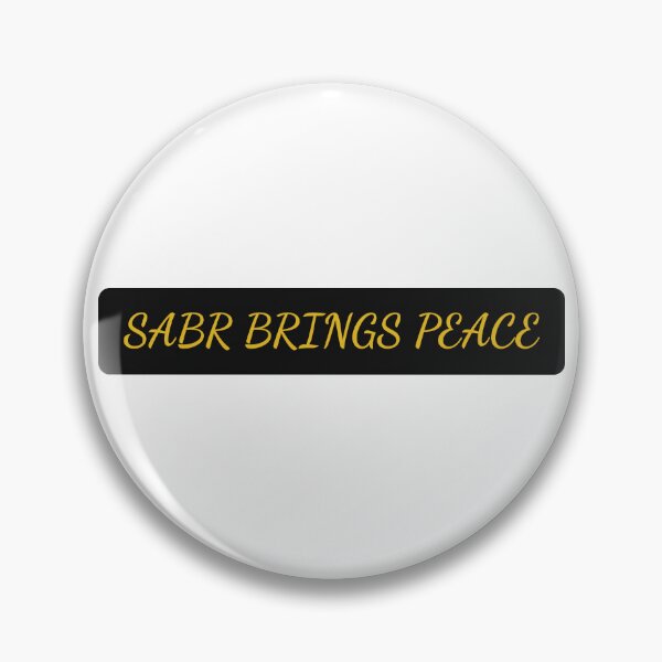 Item preview, Sabr Brings Peace – Islamic Quote Typography Design designed and sold by PixelWaveBD.