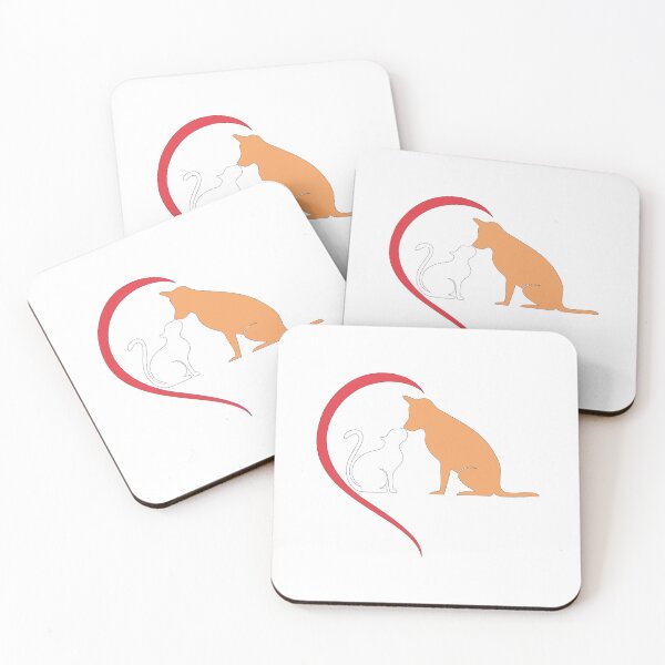 Item preview, Cat Dog Best Friends – Pet Lover Gift Design designed and sold by PixelWaveBD.