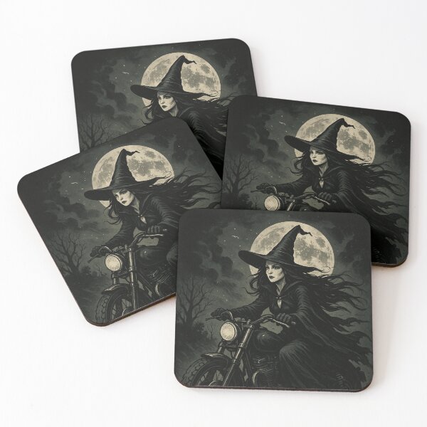 Item preview, Miranda the Witch on the Motorcycle – Dark Magic Under the Full Moon designed and sold by MrsMimpi.