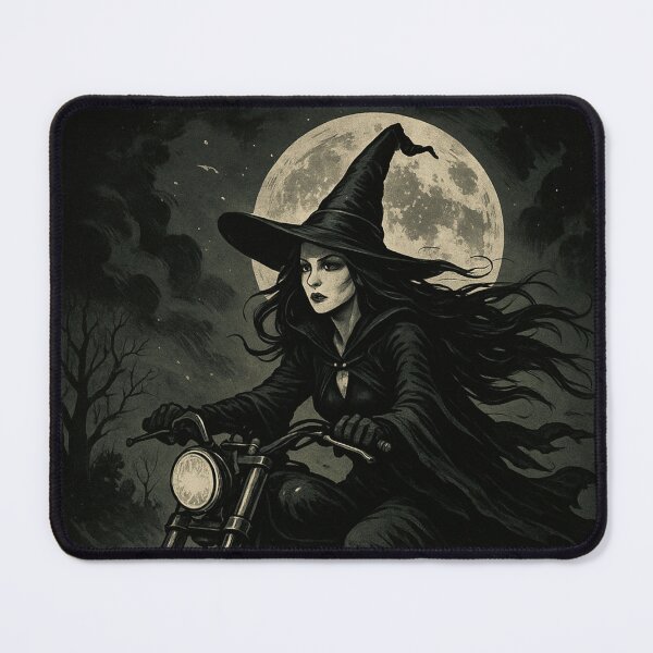 Item preview, Miranda the Witch on the Motorcycle – Dark Magic Under the Full Moon designed and sold by MrsMimpi.