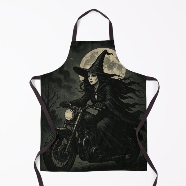 Item preview, Miranda the Witch on the Motorcycle – Dark Magic Under the Full Moon designed and sold by MrsMimpi.