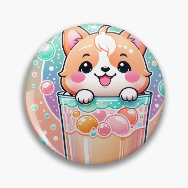 Item preview, Kawaii Shiba Inu in Soda Bottle – Cute Pastel Chibi Dog Design designed and sold by Visualynx.