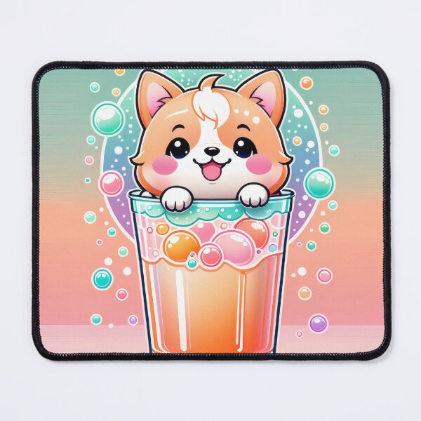 Item preview, Kawaii Shiba Inu in Soda Bottle – Cute Pastel Chibi Dog Design designed and sold by Visualynx.