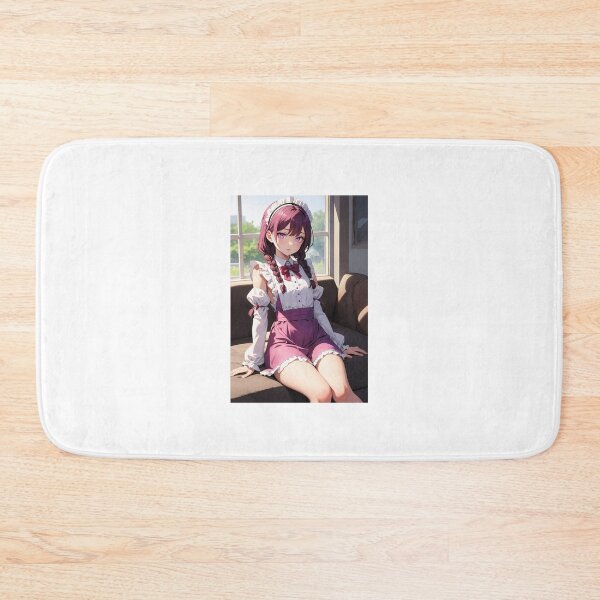 Item preview, Purple Maid Anime Portrait: Hoshizora Yukimari in Apron Dress designed and sold by iloveanimechibi.
