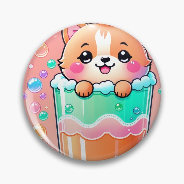 Item preview, Kawaii Shiba Inu in Soda Bottle – Cute Pastel Chibi Dog Design designed and sold by Visualynx.
