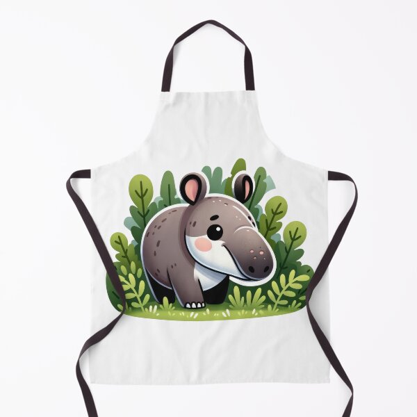 Item preview, Cute Tapir Sticker – Adorable Jungle Tapir Illustration designed and sold by LunaPixelStudio.