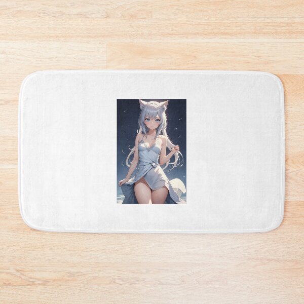 Item preview, Cute Neko Girl Portrait: Hagiruno Ryosumi in Nightgown designed and sold by iloveanimechibi.