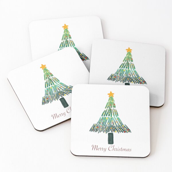 Item preview, Christmas tree postcard digital design  designed and sold by tenkenryujin.