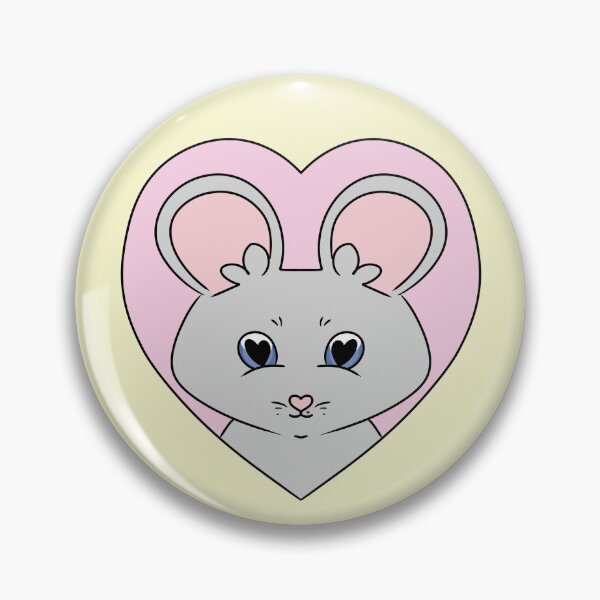 Item preview, Cute Mouse Heart Gift for Mice Lovers designed and sold by HugSomeNettles.