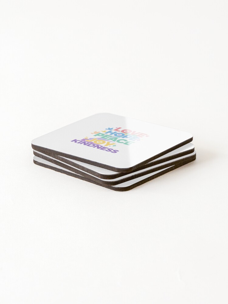 Thumbnail 4 of 5, Coasters (Set of 4), Rich words designed and sold by RKPnetwork.