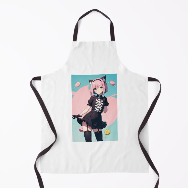 Item preview, Sweet Pink Neko Maid: Koyaya Tomosuki in Black Gothic Dress designed and sold by iloveanimechibi.