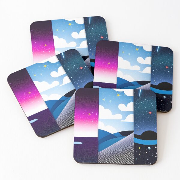 Item preview, Starlit Skies & Dreamy Horizons – Abstract Space Art designed and sold by mrtss.