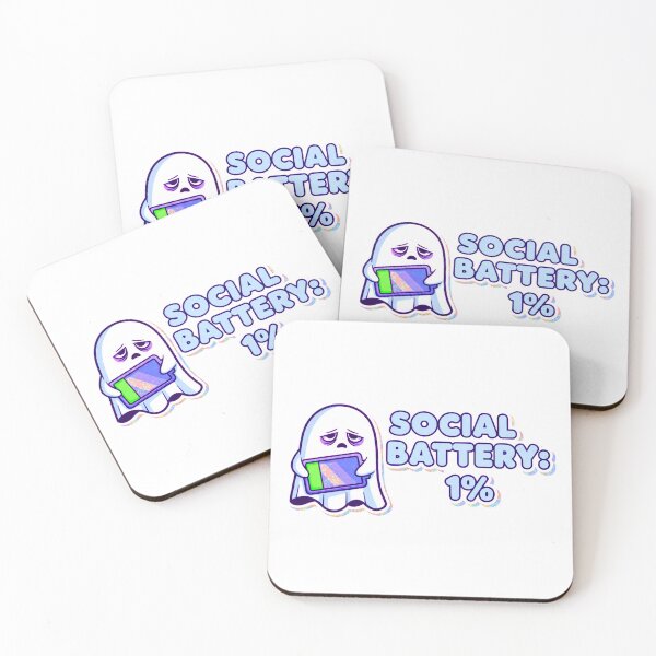 Item preview, Social Battery 1 Percent – Low Social Energy Quote designed and sold by Polyverse.