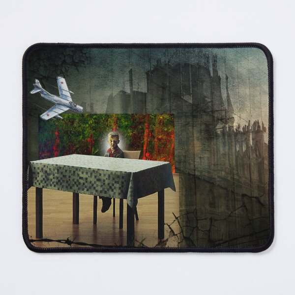 Item preview, Modern Art Painting Boy at a Table with MIG Fighter Jet designed and sold by KALEIDOSCOPE UK.
