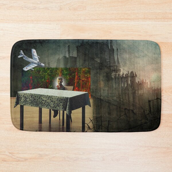 Item preview, Modern Art Painting Boy at a Table with MIG Fighter Jet designed and sold by KALEIDOSCOPE UK.