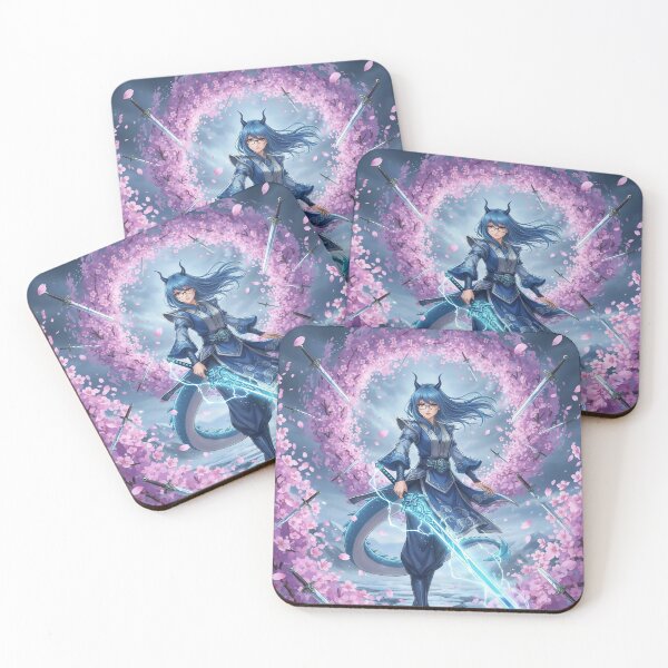 Item preview, Blue Dragon Warrior: Blade of The Blossom designed and sold by DomeGeekArt.