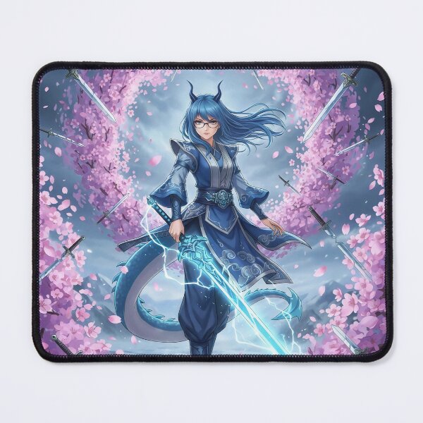 Item preview, Blue Dragon Warrior: Blade of The Blossom designed and sold by DomeGeekArt.