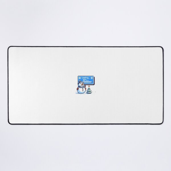 Item preview, Pixel Snowman Loading – Cute Winter Gamer designed and sold by MelocotonDreams.