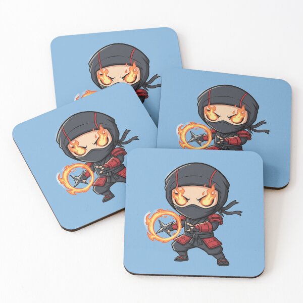 Item preview, Flaming Ninja Fury – Cartoon Warrior Action Design designed and sold by Dogandesighn.