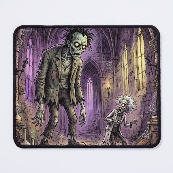 Item preview, Frankenstein's monster confronts Victor illustration art designed and sold by Vintage Designs +.