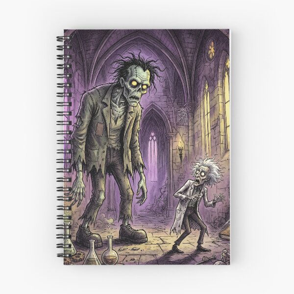Item preview, Frankenstein's monster confronts Victor  illustration art designed and sold by Vintage Designs +.