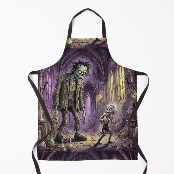 Item preview, Frankenstein's monster confronts Victor illustration art designed and sold by Vintage Designs +.