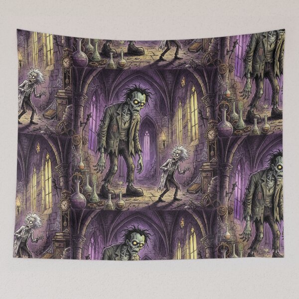 Item preview, Frankenstein's monster confronts Victor  illustration art designed and sold by Vintage Designs +.