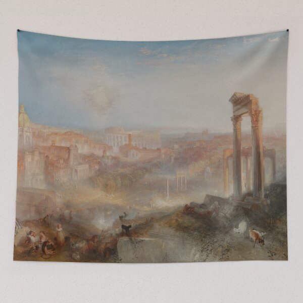 Item preview, View of the Campo Vaccino Rome J. M. W. Turner Art designed and sold by ArtUnova.
